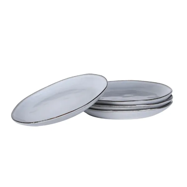 Set of 4 Flax Side Plates