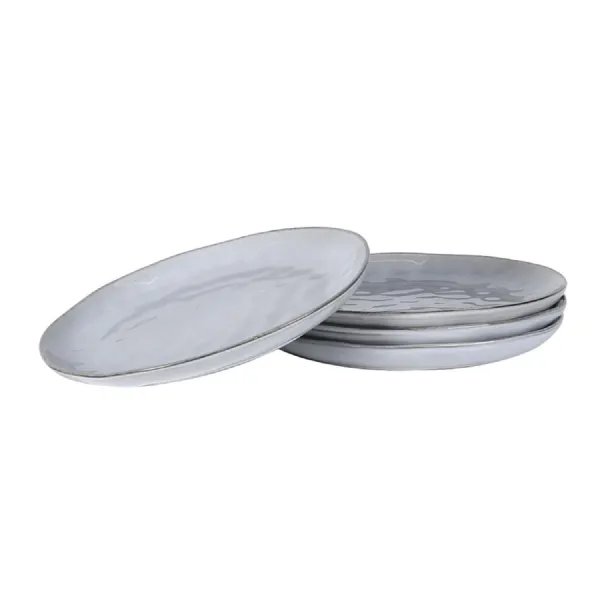 Set of 4 Flax Dinner Plates