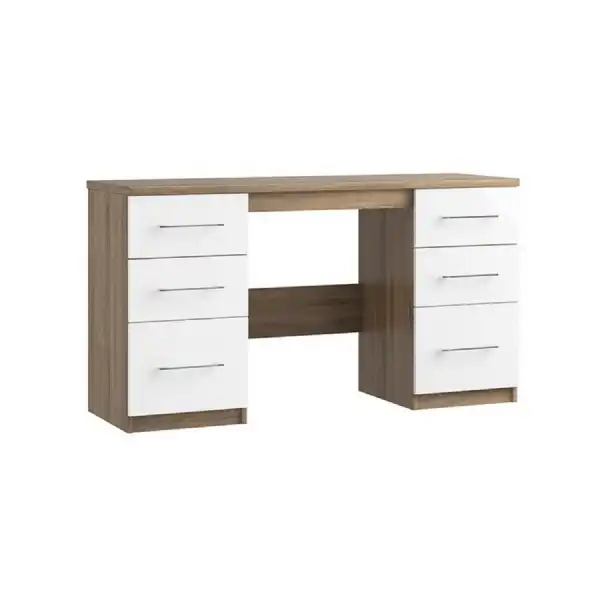 Catalina Double Pedestal 6 Drawer Dressing Table
