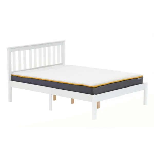 150cm Denver Low End Bed White