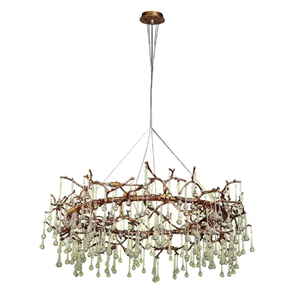 Olive Gold Chandelier