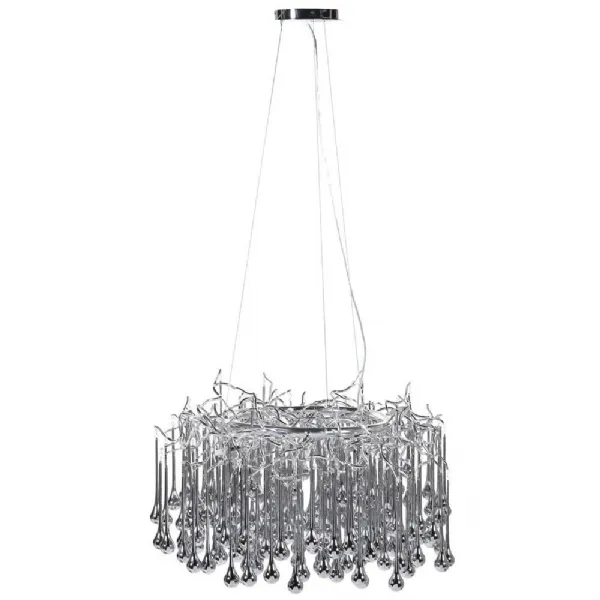Oxid Silv. Drop. Chandelier