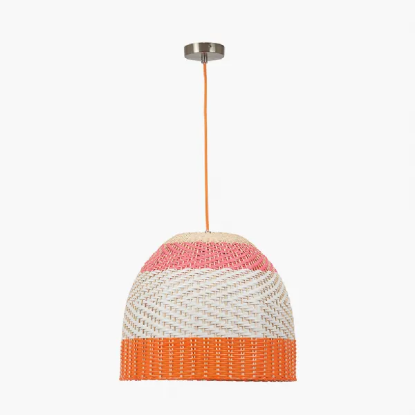 Brera Rattan Ceiling Pendant Pimento