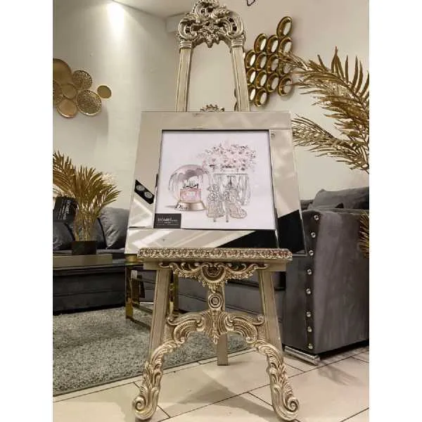 Dior Globe With Shoes Wall Art Mirror Frame 55X55Cm