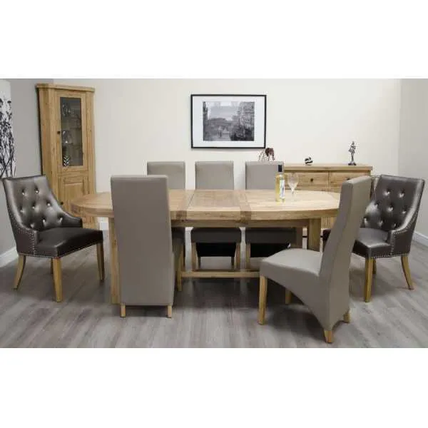 Deluxe Super Oval Extending Table 2100+(2x400)