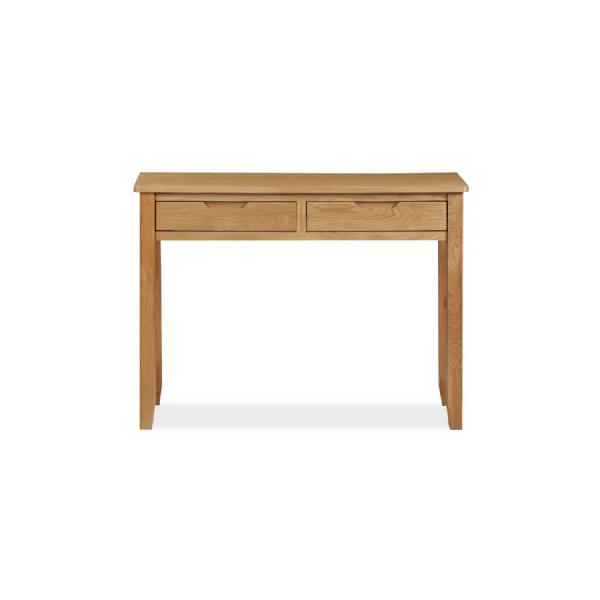 Modern Natural Oak 2 Drawer Dressing Table