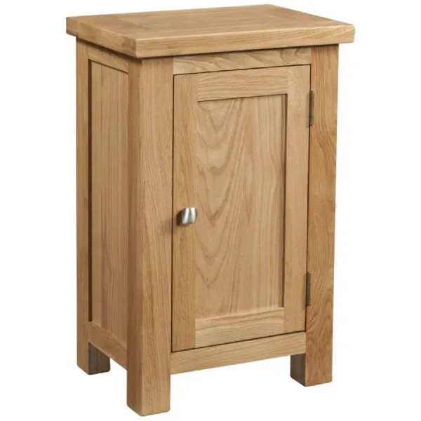 White Oak Lacquered 1 Door Cabinet