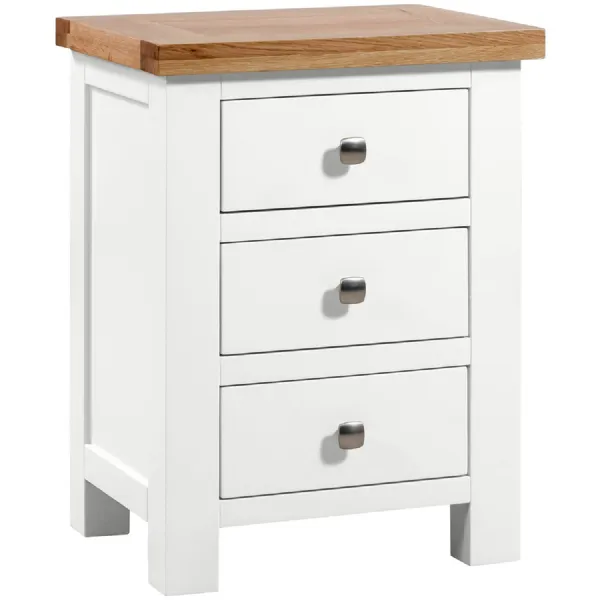 3 Drawer Bedside (DPT001 WHITE)