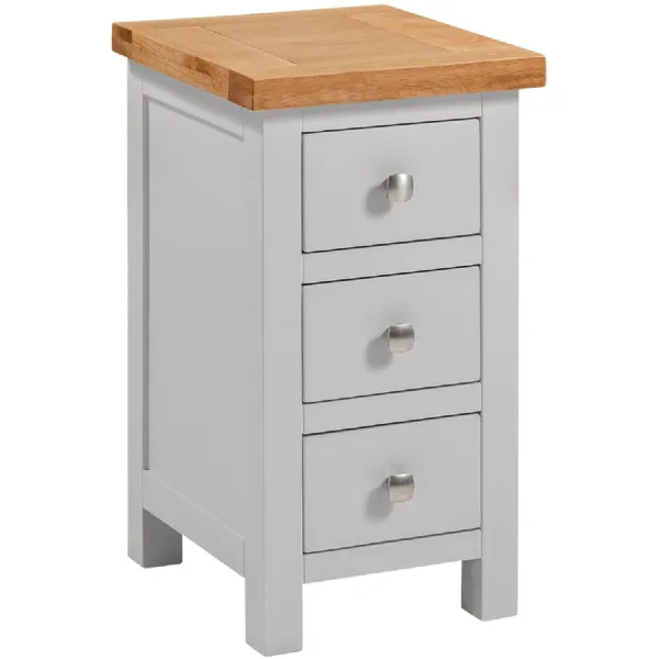 Compact 3 Drawer Bedside (DPT009 MOON GREY)