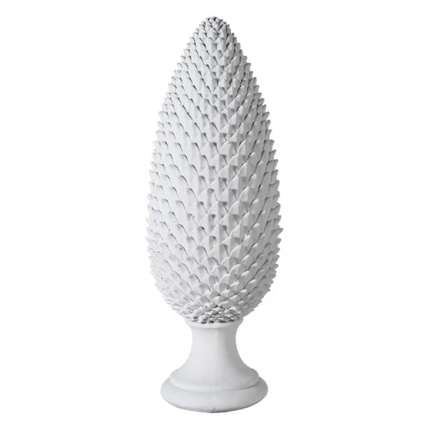 Large White Artichoke Ornament