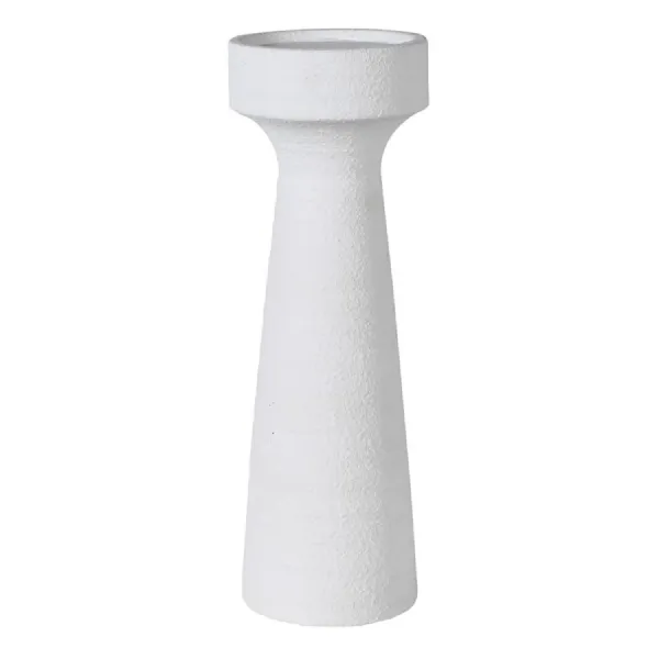 Large Plaster Effect Candle Holder