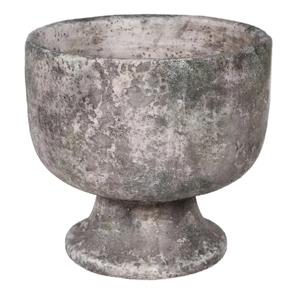 Large Distressed Footed Vase