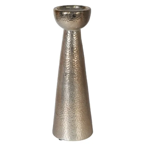 Small Gold Pyramid Candle Holder