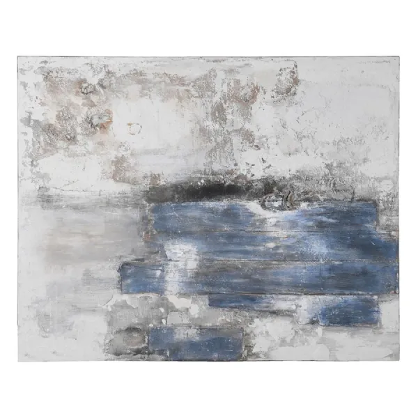 Wood Effect Textural Abstract Painting