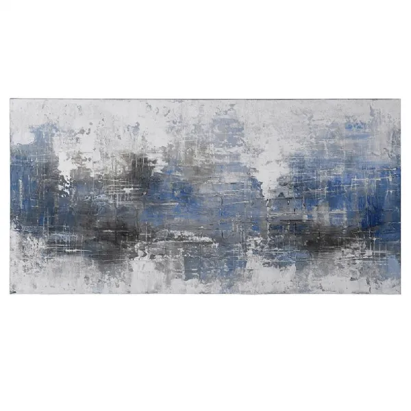 Bl Grey Abstract Oil Pnt