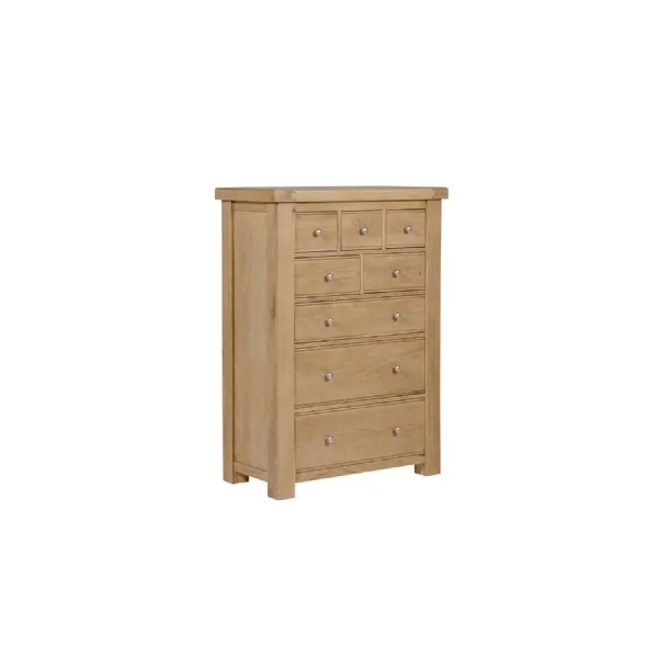 Natural Oak Tall 3 Over 5 Chest of Drawers