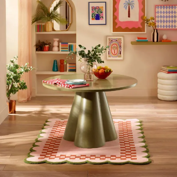 Fable Round Dining Table Green
