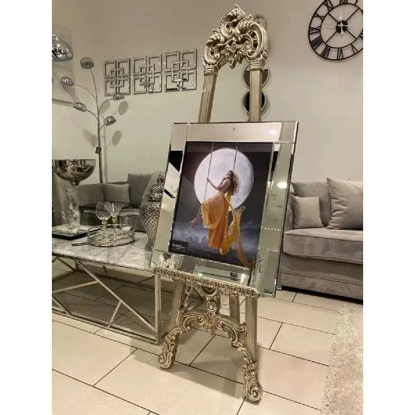 Lady Moonlight Chill Wall Art Mirror Frame
