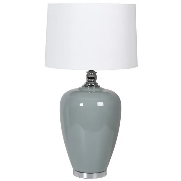 Soft Blue Ceramic Lamp