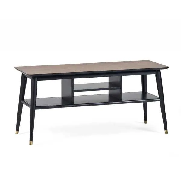 Findlay Media Unit Walnut And Black