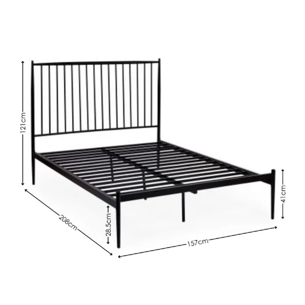Floyd Black Metal Spindle King Bed