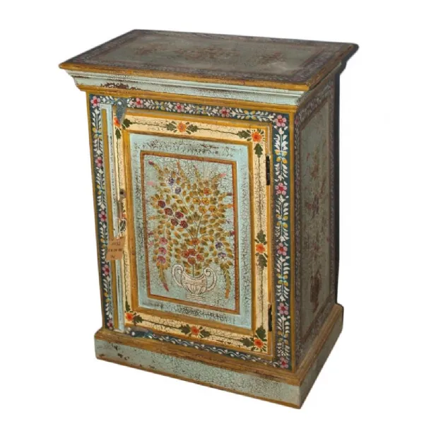 Hand Painted Bed Side Unit