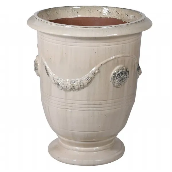 Large Cream Anduze Planter