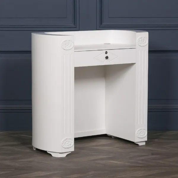 White Reception Desk