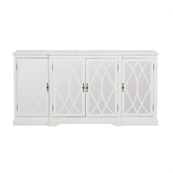 White Mirrored Sideboard