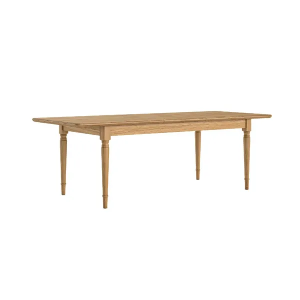 Natural Oak Large Extending Dining Table 180 to 230cm