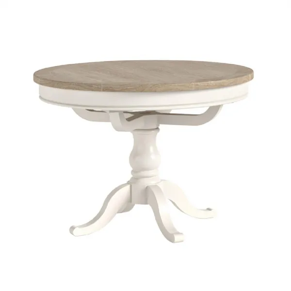 Coconut Wood 110 to 140cm Extending Round Dining Table