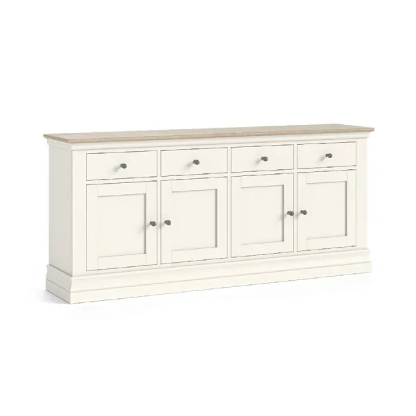 4 Door Plus 4 Drawer Sideboard Coconut Milk