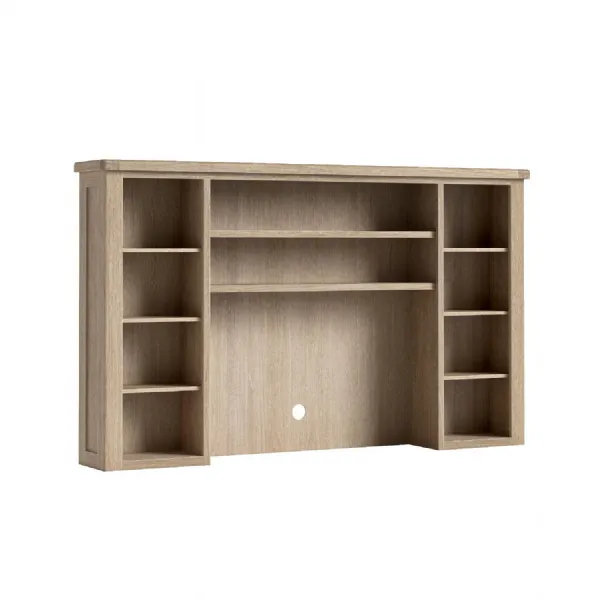 White Wash Oak Large Open Hutch