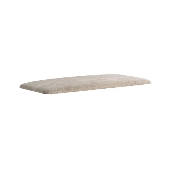 Oatmeal Fabric Storage Bench Cushion