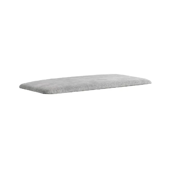 Grey Fabric Storage Bench Cushion