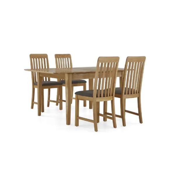 Lacquered Wood Large Extending Dining Table 150 to 200cm