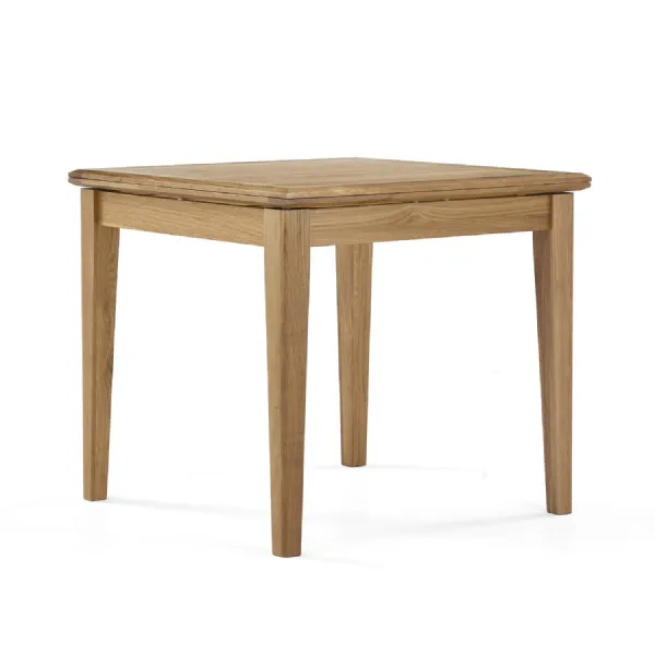 Lacquered Oak Flip Top Extendable Dining Table 85 to 170cm