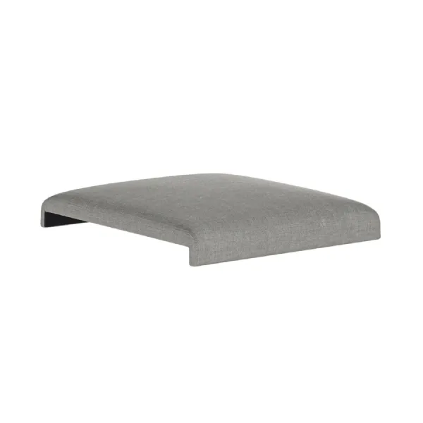 Grey Fabric Dining Bench Cushion