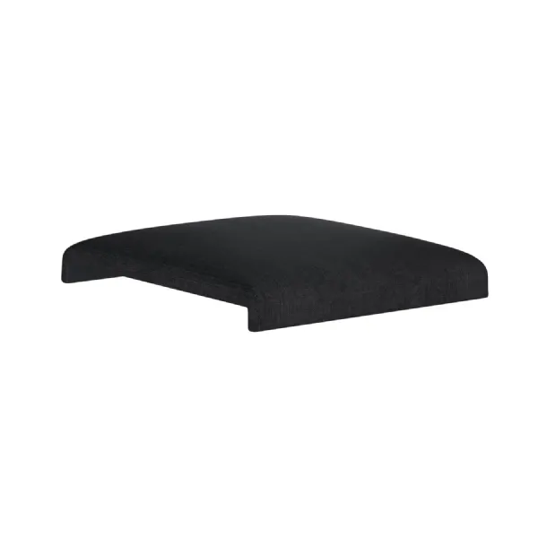 Black Fabric Dining Bench Cushion