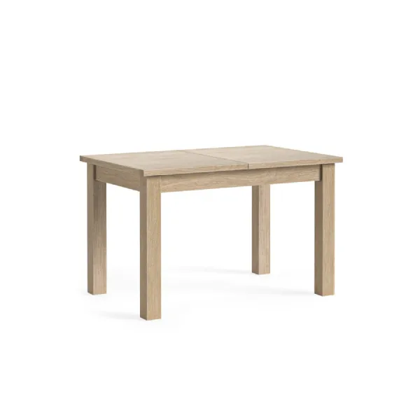 White Wash Oak Large Extending Dining Table 120 to 165cm