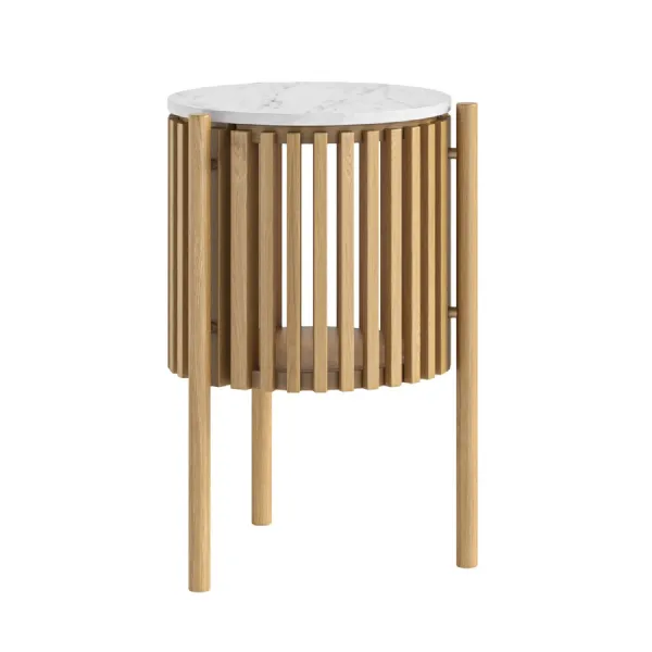 STORY SIDE TABLE WITH DOOR NATURAL