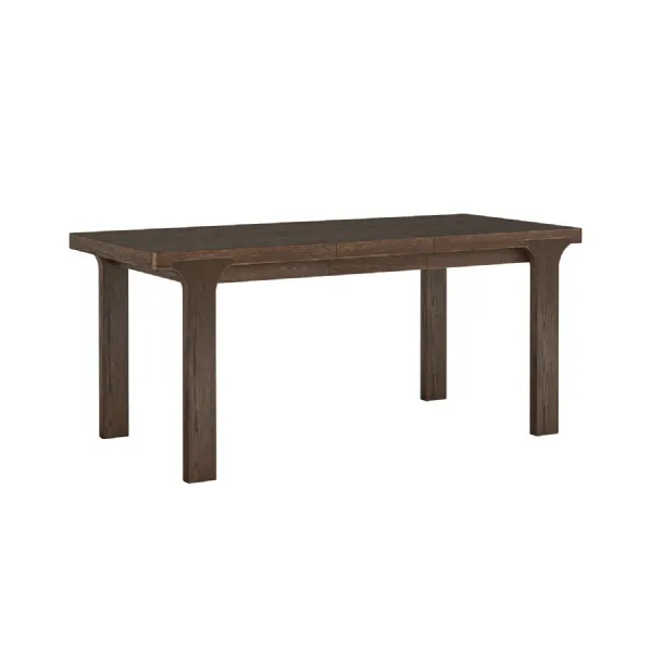 Sandblasted Dark Wood Extending Dining Table 135 to 175cm