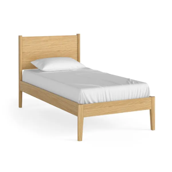 Oak 3ft Single 90cm Bed Panelled Headboard