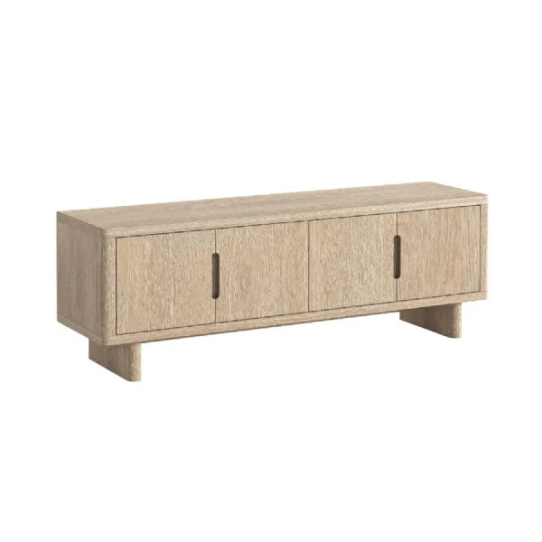 Light Oak 4 Drawer Large TV Media Entertainment Unit