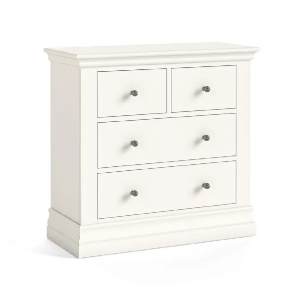 Coconut Milk Wood Small 2 Over 2 Chest of Drawers