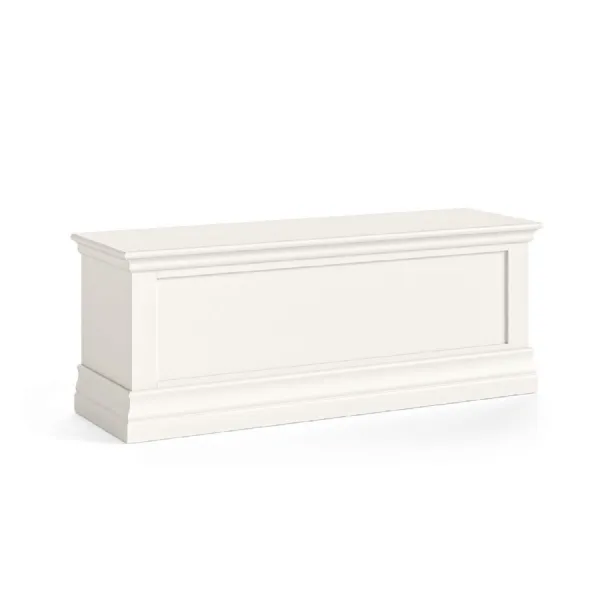 Coconut Milk Wood Blanket Box Cum Bench