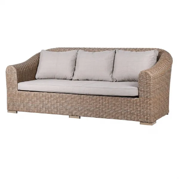 Solana 3 Seat Rattan Sofa