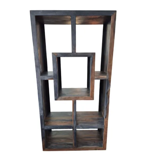 Industrial Sheesham Wood Yoga Display Unit