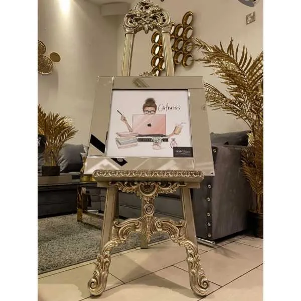Girl Boss Apple Mirror Wall Art Mirror Frame
