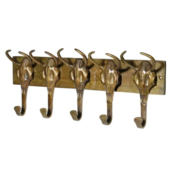 Brass Buffalo Coat Rack